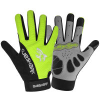 QUESHARK Women Men Full Finger Cycling Gloves 3 Fingers Touch Screen MTB Anti-slip Anti-sweat Riding Road Bike Bicycle Gloves