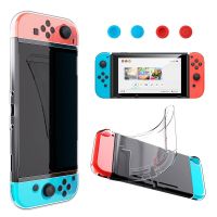 เคสนิ่ม TPU โปร่งใสเคสเคสห่อหุ้ม Joycon สำหรับ Nintendo Switch,อุปกรณ์เสริมป้องกันด้านหลังคริสตัลใส