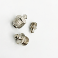 ชิ้นส่วนรถขุด Circuit Breaker Butter Nozzle เครื่องส่งสัญญาณหัวฉีดจาระบี 14 มม. 13 มม. หัวฉีดน้ำมันตรง อุปกรณ์หัวฉีดน้ำมันตรง