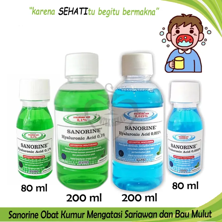 Obat Kumur Sanorine Antiseptik Sariawan Bau Mulut Mouthwash | Lazada ...