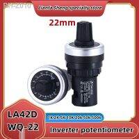 LA42DWQ-22 1K 2K 5K 10K 20k 50k 500k 22mm Diameter Pots Rotary Potentiometer Converter Governor Inverter Resistance Switch