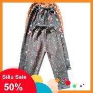 Quần Nỉ Thu Đông Bé Gái Siêu Đẹp Siêu Ấm Áo Cực bền Bỉ Dành Cho Bé Từ 15
