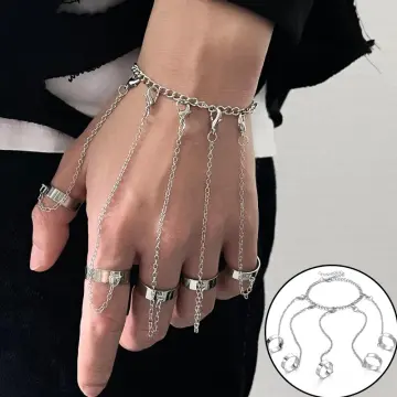 E.Kammeyer Accessories — Pearl Hand Chain- ring, bracelet combination