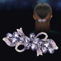 2020 Crystal Flower Barrettes Hair Clips For Women Vintage Rhinestone Hairpins Headwear Girls Hair Accessories Jewelry Clips