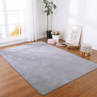 Solid Color Coral Velvet Car Memory Foam Thick Bedroom Bedside Children Rug Tatami Crawling Mat Home Decoration Prayer Rug