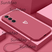 For เคสโทรศัพท์ Samsung S23 Plus ซิลิโคนป้องกันกรณีด้วยการออกแบบหัวใจรัก