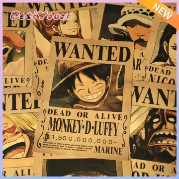 One piece Wanted Poster X8 A3 Top Print Luffy Roronoa Franky Nami Sanji  Chopper  eBay