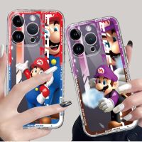 【CW】Phone Case Capinha For iPhone 14 Pro Max 11 12 13 XR X XS Mini 12mini 13mini Super Mario Games Cartoon M