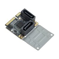 Chenyang Mini Pci E Pci Express To Sata 3.0พอร์ตแบบคู่อะแดปเตอร์แปลงฮาร์ดไดรฟ์