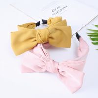 (HOT) South Koreas Dongdaemun ribbon fashion big bow foreign style all-match hairpin ins net red headband femaleTH