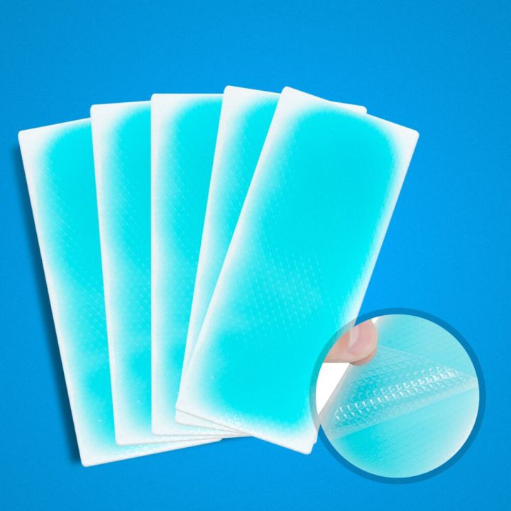 10pcs-ice-gel-cooling-patches-baby-fever-down-medical-plaster-migraine-headache-pad-lower-temperature-polymer-hydrogel