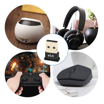 ”【；【-= Audio Transmitter Bluetooth V5 0 USB Receiver Wireless Portable Adapter For Computer Laptop