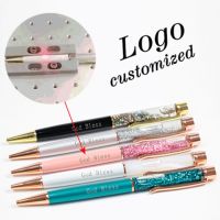 【CW】 1pc New Gold Foil Pens Metal Ballpoint Office Birthday Gifts Engraved Name Logo