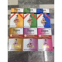 Bigen บีเง็น(แถม ชุดย้อม5ชิ้น) ผงปิดผมขาว บีเง็น ผงย้อมสีผม ผสมน้ำปราศจากแอมโมเนีย (6 สี)