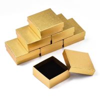 ℗✵ 12Pcs Cardboard Jewelry Boxes Ring Earring Necklace Gift Box Jewelry Display Packaging Organizer Storage Container 7.4x7.4x3.2cm