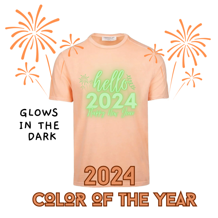 Glow in the Dark PEACH LUCKY COLOR OF THE YEAR 2024 APRICOT COLOR