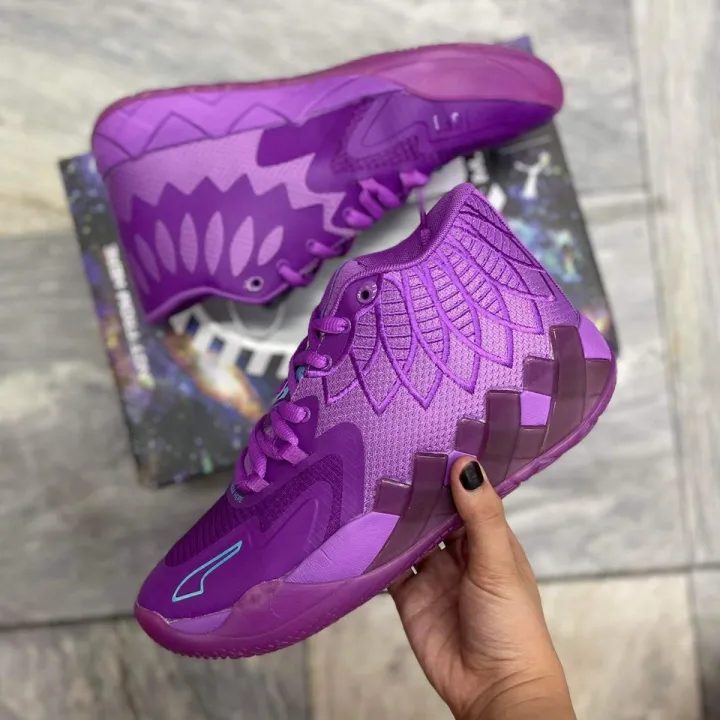 Lamelo Ball MB. 01 Purple Blue Sports Basketball Shoes for Men High