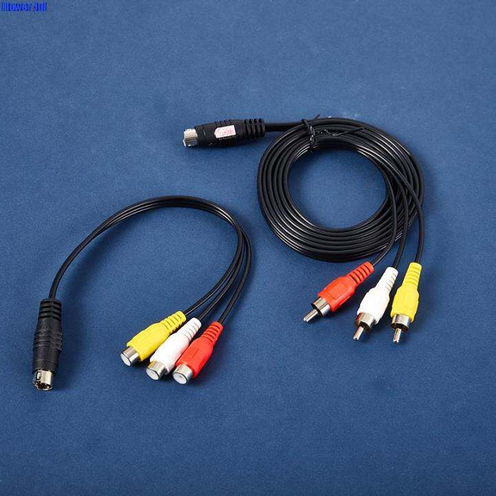 RCA Audio Video Cable Game Cable Transfer Cable S Terminal 4 Pin To AV