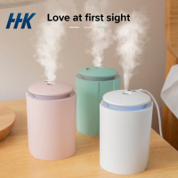 เครื่องพ่นไอน้ำ Diffuser 260ML เครื่องพ่นอโรม่า เครื่องเพิ่มความชื้น LED humidifier เครื่องฟอกอากาศ แบบพกพา HHK434