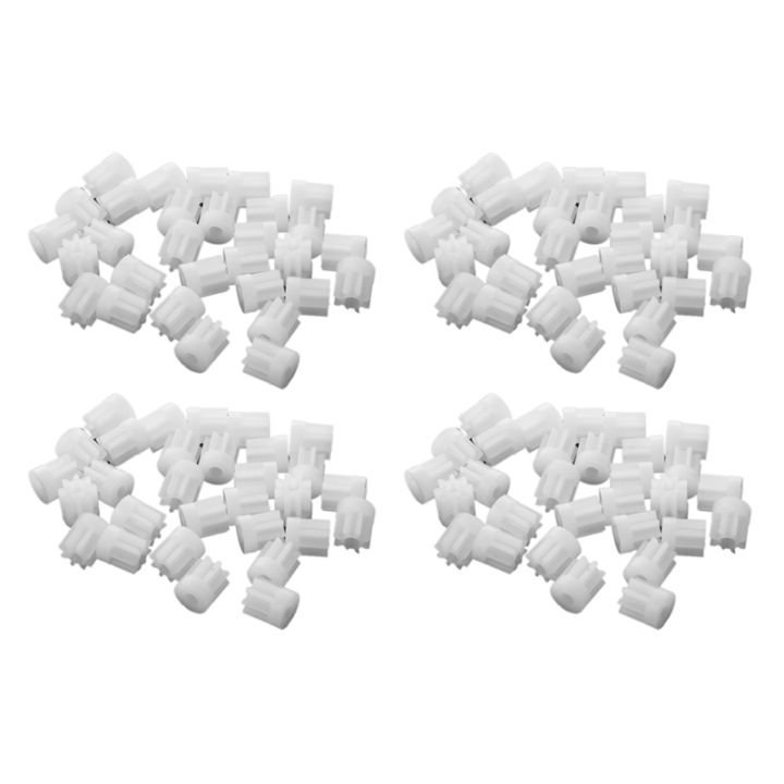 120Pcs 0.5 Modulus 8 Teeth Plastic Gear Cog for 2mm Toy Car Motor Shaft ...