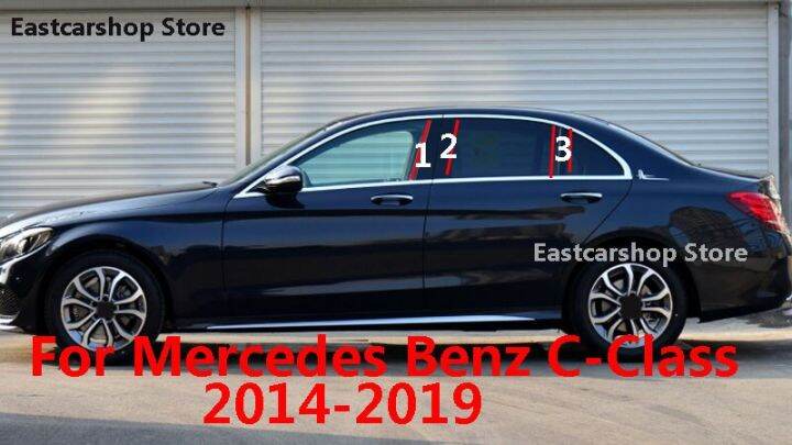 เสากลางเสาเสาเสาหน้าต่างพีซี2019-2018-2017สำหรับรถ-mercedes-benz-c-2014-2016