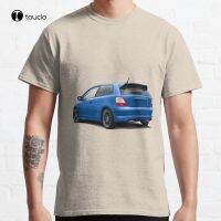 Ep3 Civic Blue Civic Ep Hondacivic Civicek Ep3 Ep2 Ep1 Kseries Jdm Tuner Classic T-Shirt Cotton Tee Shirt Fashion Funny New