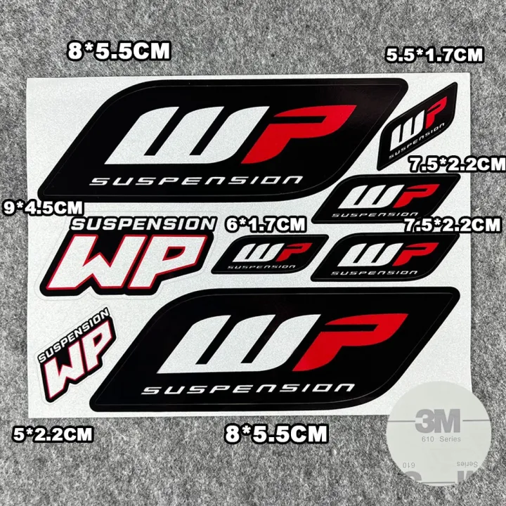 Reflective WP Suspension Sticker Shocker Damper Decal For KTM 125 250 ...