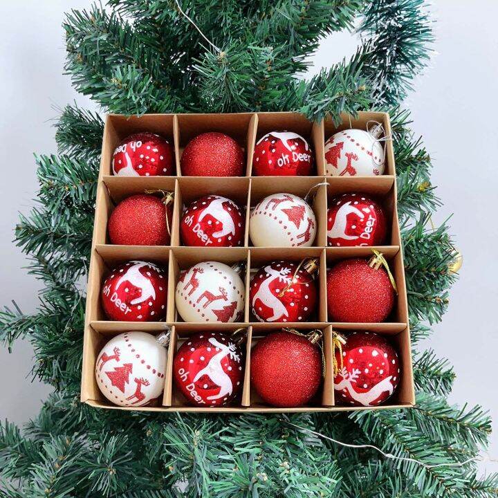 16PCS Christmas Balls Ornaments