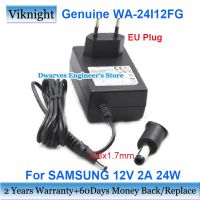 ✈ก2023. .. EU Plug WA-24I12FG 12V 2A Power อะแดปเตอร์สำหรับ SAMSUNG SPF-71ES SPF-105P SPF-83M SPF-107H BD-ES6000 BD-D7000 WA-24I12FK Charger