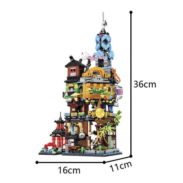 new-in-stock-city-gardens-temple-of-airjitzus-house-village-season-15-building-blocks-classic-model-sets-bricks-toys-kids-kit