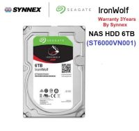 ⚡️⚡️สินค้าราคาพิเศษ⚡️⚡️0%Seagate (ฮาร์ดดิสก์) HDD SEAGATE IRONWOLF 6TB (ST6000VN001) NAS Internal Hard Drive HDD 3.5 Inch 5400RPM CACHE 256MB SATA-III 6 Gb/s/warranty 3years By Synnex