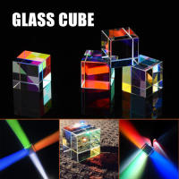 BOKALI 1pc New Optical Glass X-cube Dichroic Cube Prism Decoration 12.7*12.7*12.7mm