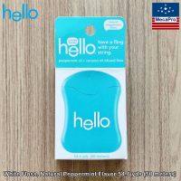 Hello® White Floss, Natural Peppermint Flavor 50 m ไหมขัดฟัน