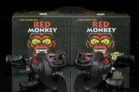 รอกยดน้ำ RED MONKEY(เรดมังกี้) มีทั้งหมุนขวาและซ้าย รอกเบททรงหยดน้ำ รอกติเหยื่อปลอม สปูนกราไฟต์สีแดง น้ำหนักเบา fishing_love