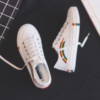 ✙■  Rainbow high help canvas shoes for womens shoes new tide shoes 2022 han edition ulzzang hot style shoes joker black plate