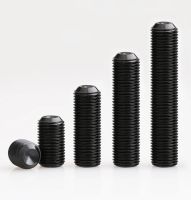 5pcs Fine Thread M6 M8 M10 M12 Hex Hexagon Socket Allen Cup Point Grub Screw Set Screws Bolt Black High Tensile 12.9 Grade Steel