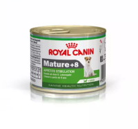 ( 12 กระป๋อง) Royal Canin Mini Mature 8+  195 g  อาหารกระป๋องสุนัขสูงวัย อายุ 8 ปีขึ้นไป