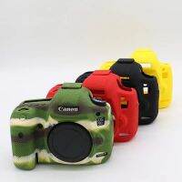 เคสซิลิโคนสกินหุ้มเกราะปก DSLR กระเป๋ากล้องสำหรับ Canon EOS 5D Mark III 5D3 5DS สีดำสีแดง Camouflag สีเหลือง