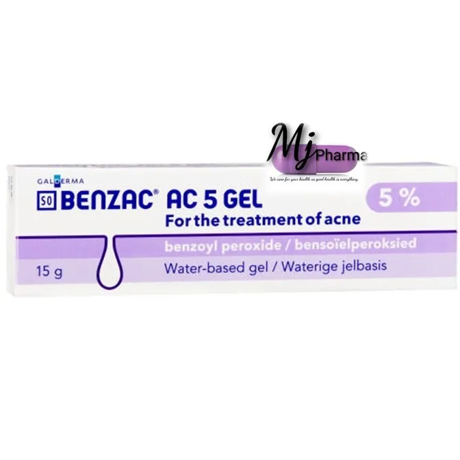 BENZAC AC 5 Benzoyl peroxide 5 water base gel 15g Lazada