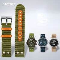 【YP】 Watchband for Aviation Overrunning Wind Speed Canvas Accessories 20mm 22mm