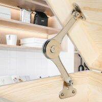 2Pcs Heavy Duty Lid Support Hinges Soft Close Folding Lid Stay Hinge Keep Lid Hinge Open for Cabinet Kitchen Wardrobe DA Door Hardware Locks