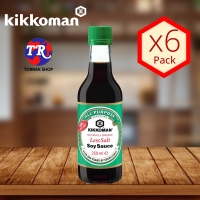 Kikkoman Naturally Brewed Less Salt Soy Sauce 250ml ซอสถั่วเหลือง สูตรลดเกลือ แพ็ค 6 ขวด