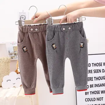 Kids Girls Fashionable Denim Trousers Cotton Pants Pocket Casual