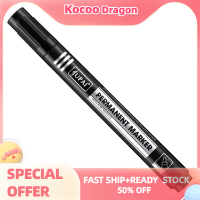 Kocoo ปากกามาร์กเกอร์กันน้ำทนทานปลายคู่2.8มม. สีดำสีน้ำเงินสีแดงเครื่องเขียนในสำนักงานโรงเรียน