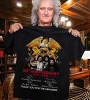 50Th Anniversary Of Queen 1970-2020 Shirt 2019 Unisex Tees XS-4XL-5XL-6XL