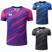 2022 new table tennis uniforms, mens and womens T-shirts, breathable and quick-drying childrens training competition uniforms