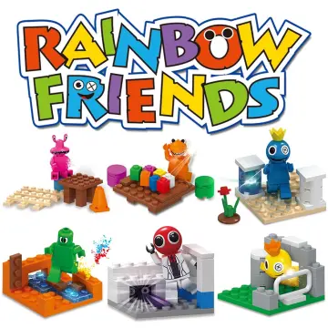 New Rainbow Friends Building Blocks Blue Pink Orange Cartoon Anime