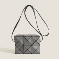 Issey Miyake Hot new womens bag mini crossbody bag niche mobile phone bag cupid geometric rhombus shoulder bag