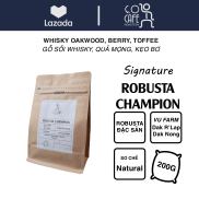 Coffee fine robusta champion, Cafe specialty from Dak Nong, Vietnam