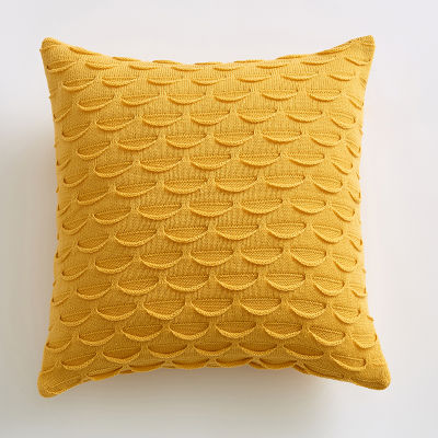 Home decoration Cushion Cover 45x45cm Fish Scale Solid Pillow Cover Pink Grey Cream Yellow Blue Square Pillow Case For sofa Bed